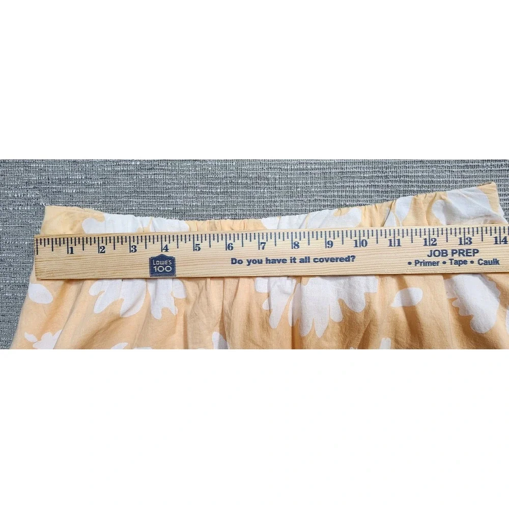 American Eagle Yellow Floral Daisy‎ Cotton Mini Skirt Womens Medium Lined Boho